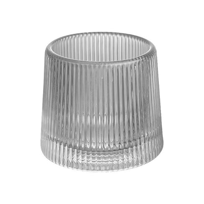 Thickened rotating tumbler whiskey glass