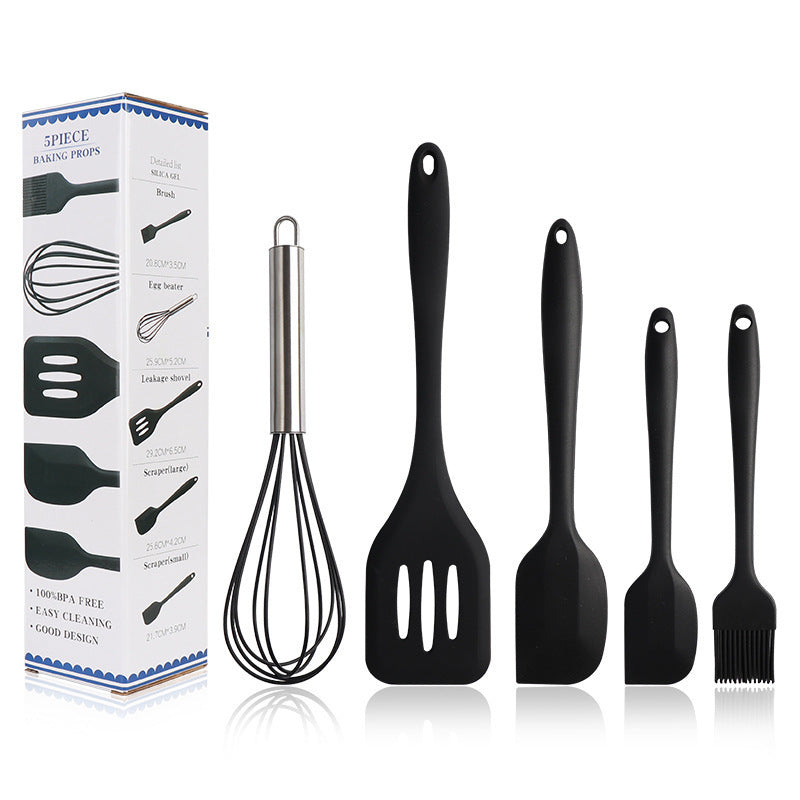 5-piece silicone kitchenware set