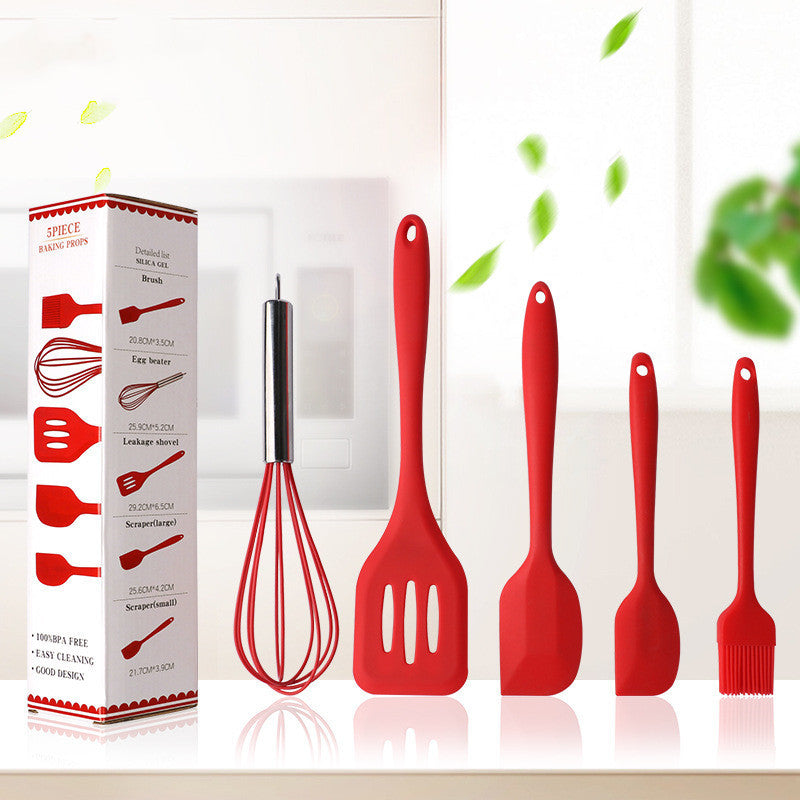 5-piece silicone kitchenware set