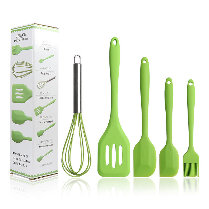 5-piece silicone kitchenware set