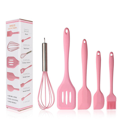 5-piece silicone kitchenware set