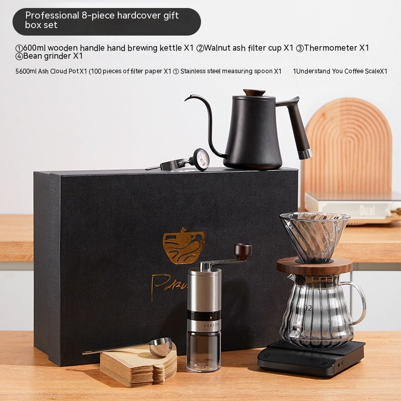 Pour-over Coffee Suit Gift Box Household American Coffee Maker Coffee Pot With Scale Combination